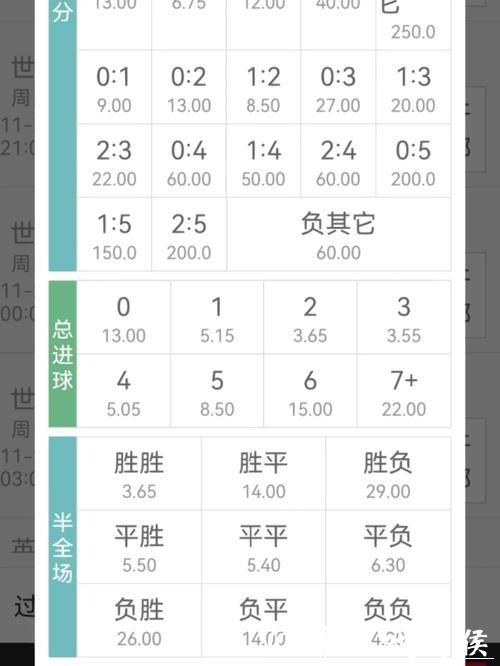 世界杯买球入口赔率与交易解析